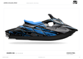 Kit de gráficas para moto de agua Yamaha JetBlaster - Ocean Steel - LedPro Racing