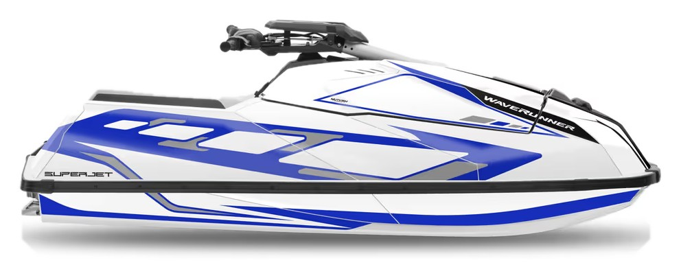 Kit de gráficas para moto de agua Yamaha SuperJet - Diseño 001 - LedPro Racing