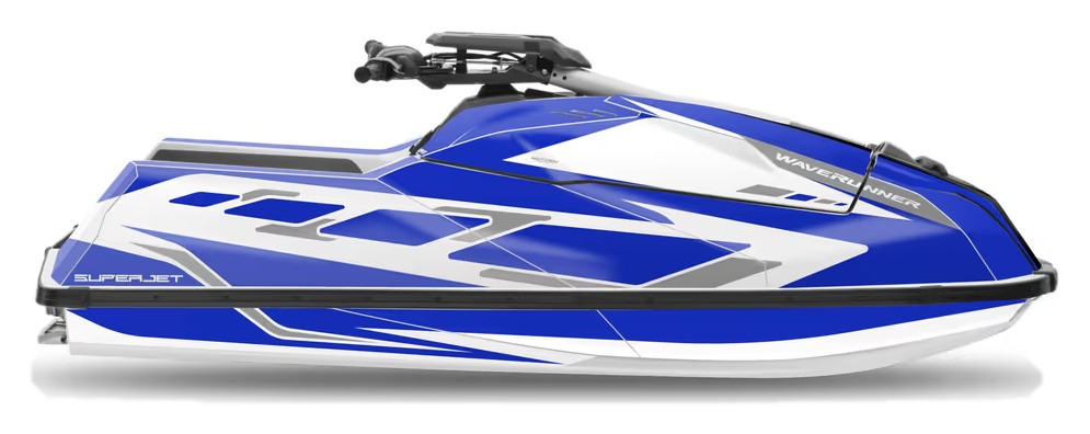 Kit de gráficas para moto de agua Yamaha SuperJet - Diseño 002 - LedPro Racing