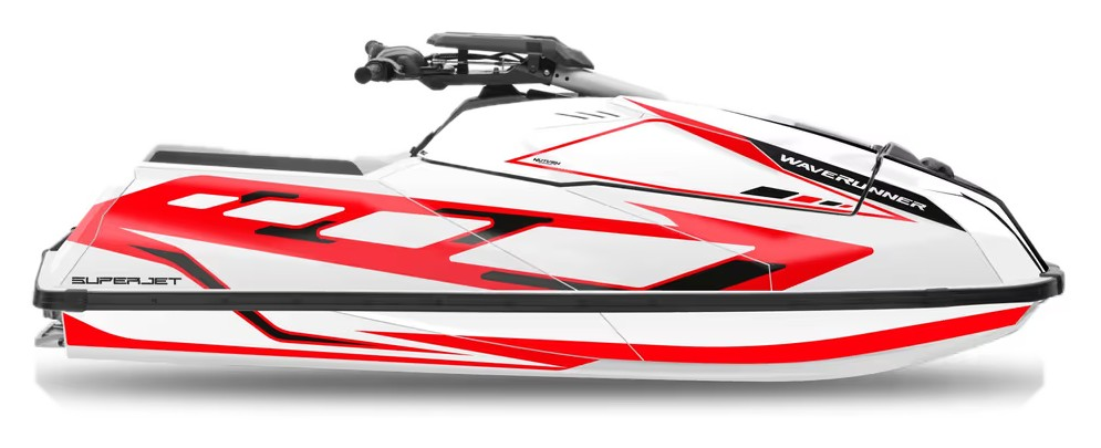 Kit de gráficas para moto de agua Yamaha SuperJet - Diseño 003 - LedPro Racing