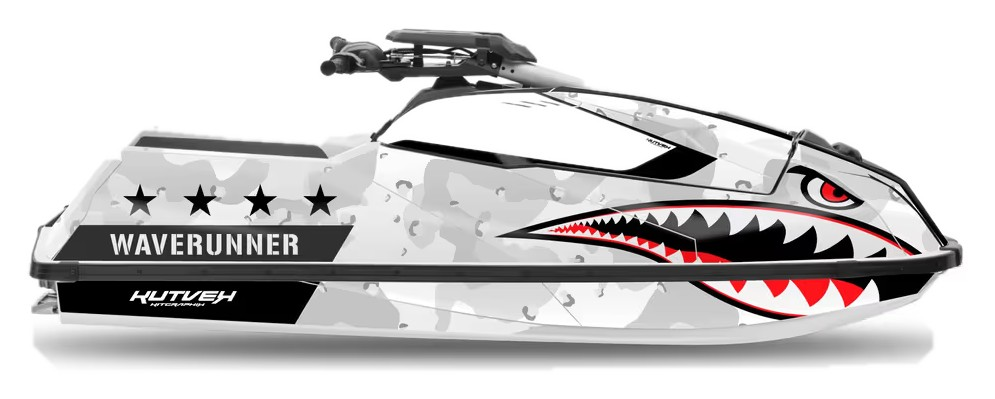 Kit de gráficas para moto de agua Yamaha SuperJet - Diseño 004 - LedPro Racing