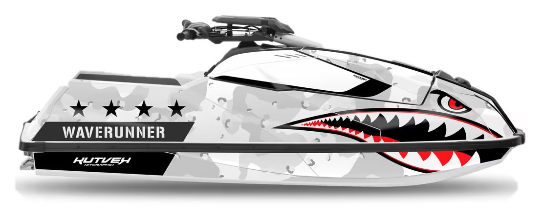 Kit de gráficas para moto de agua Yamaha SuperJet - Diseño 021 - LedPro Racing