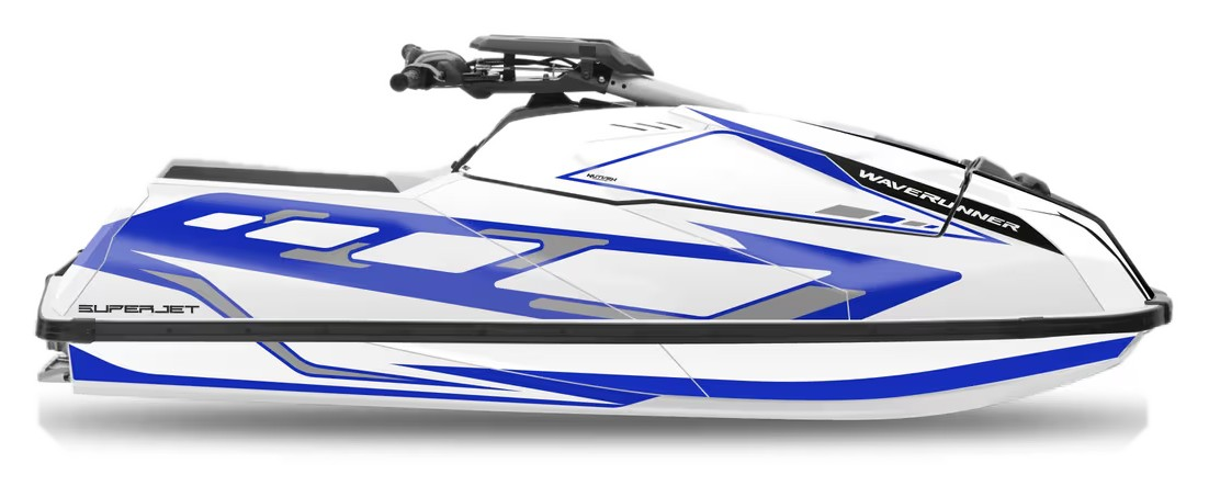 Kit de gráficas para moto de agua Yamaha SuperJet - Diseño 022 - LedPro Racing
