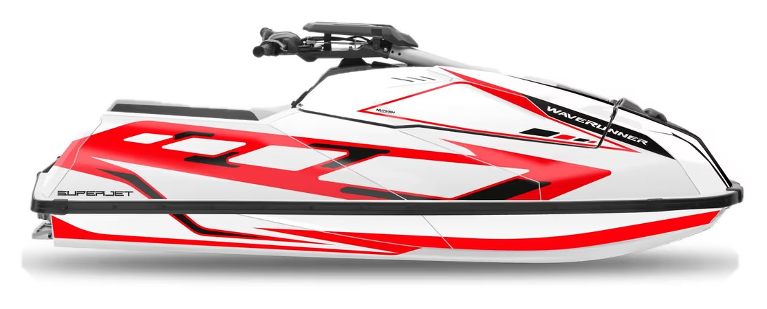 Kit de gráficas para moto de agua Yamaha SuperJet - Diseño 024 - LedPro Racing