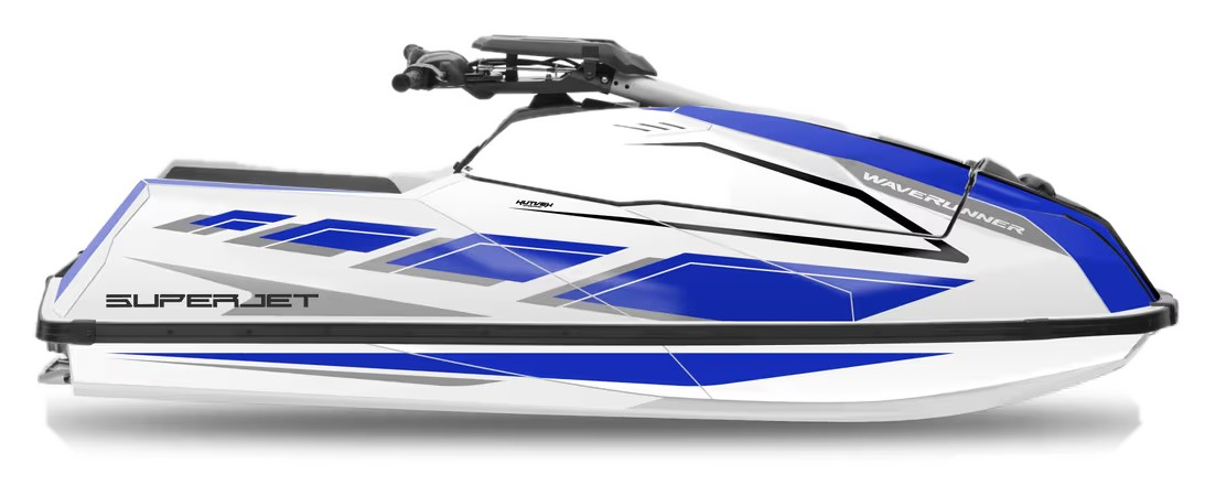 Kit de gráficas para moto de agua Yamaha SuperJet - Diseño 025 - LedPro Racing
