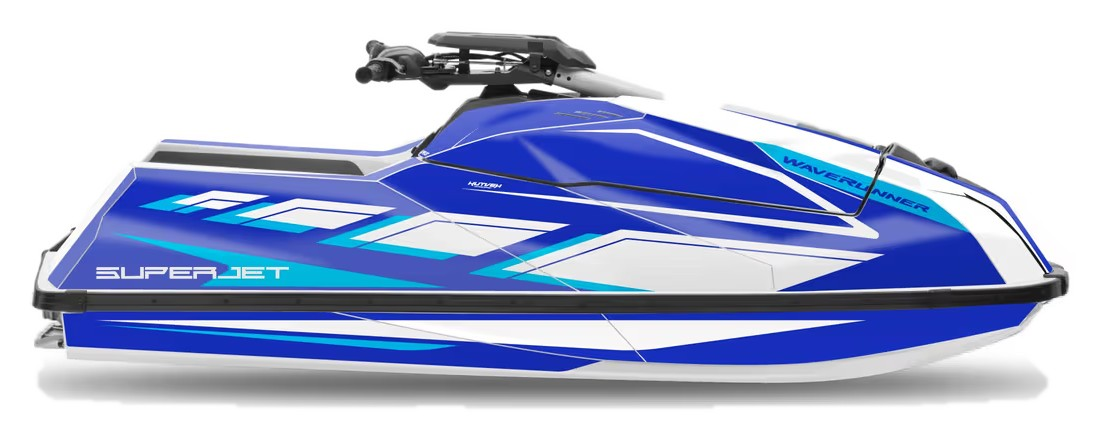 Kit de gráficas para moto de agua Yamaha SuperJet - Diseño 030 - LedPro Racing