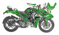 Kit de Gráficas para Moto de Pista Bajaj Pulsar RS 200 - Diseño 05 - LedPro Racing