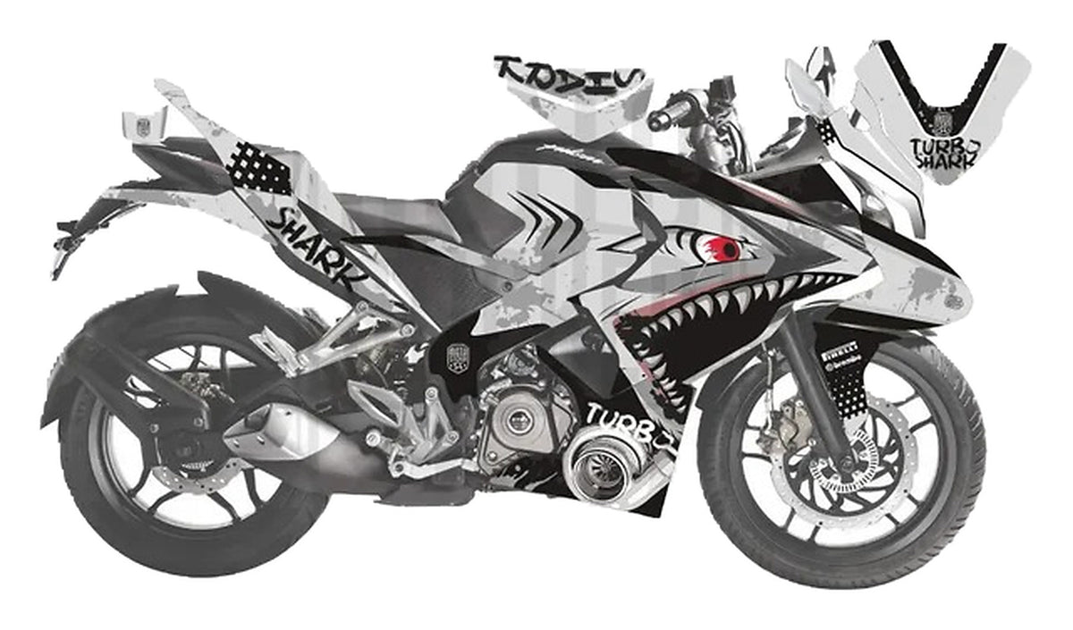 Kit de Gráficas para Moto de Pista Bajaj Pulsar RS 200 - Diseño 07 - LedPro Racing