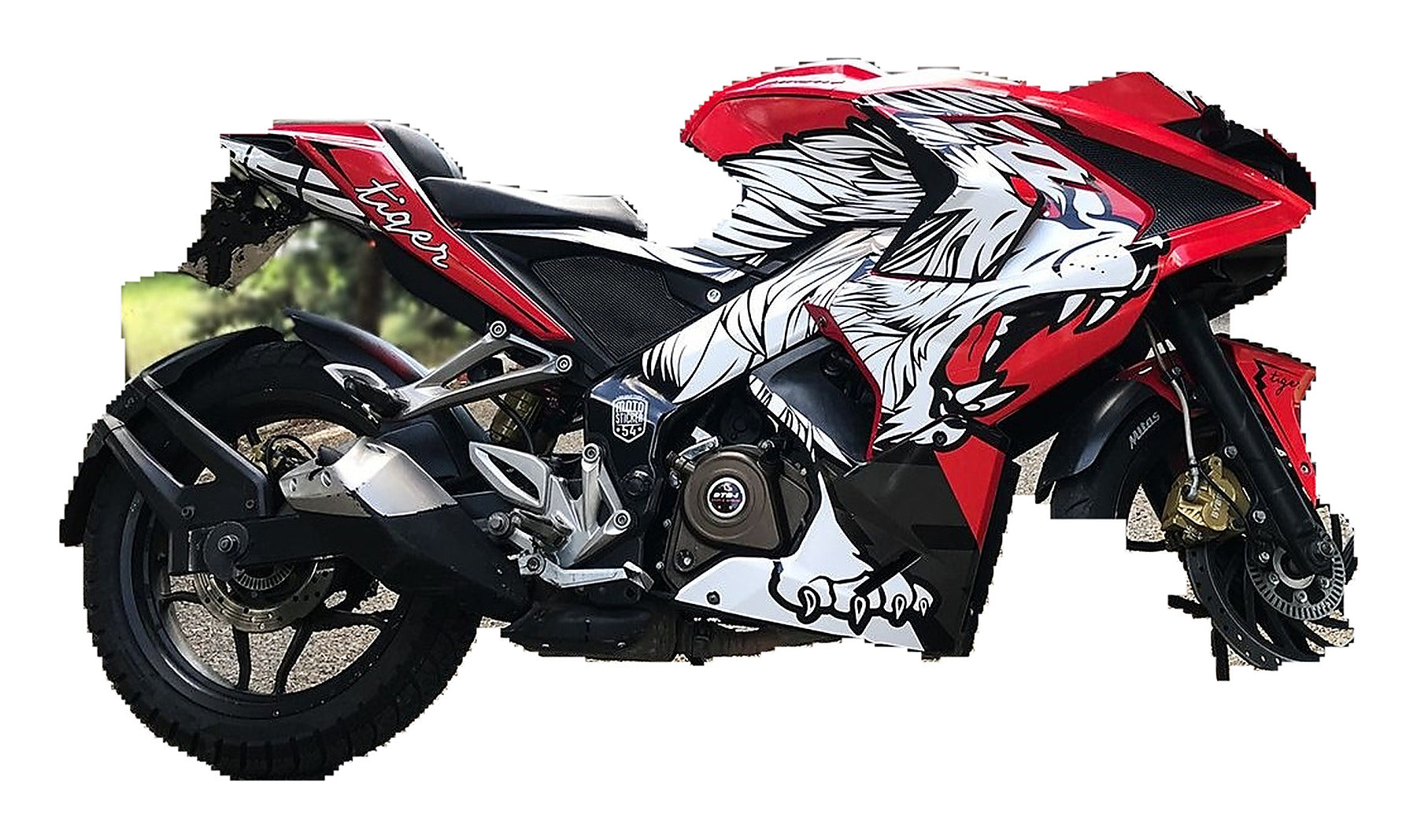 Kit de Gráficas para Moto de Pista Bajaj Pulsar RS 200 - Diseño 09 - LedPro Racing