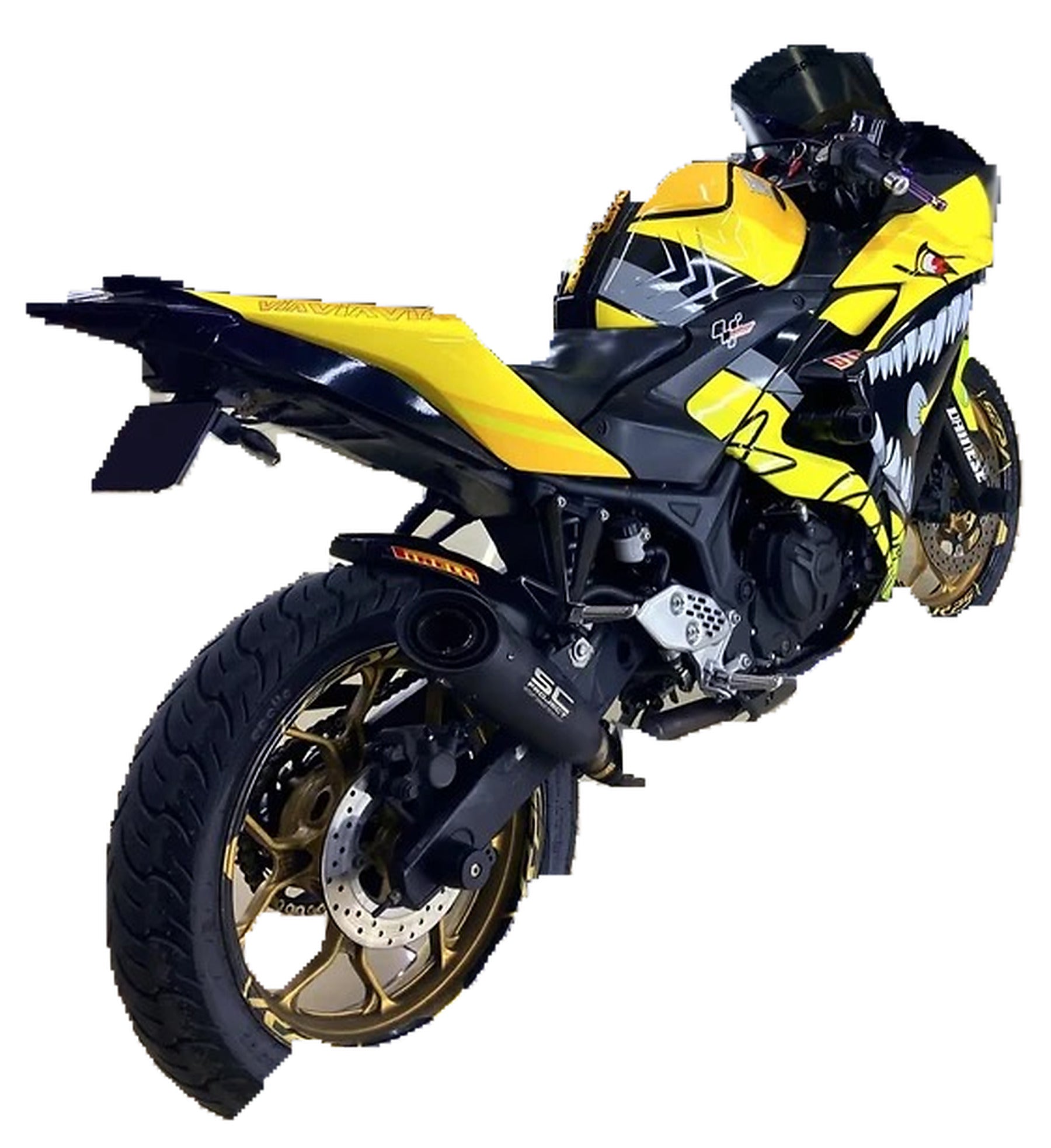 Kit de Gráficas para Moto de Pista Bajaj Pulsar RS 200 - Diseño 11 - LedPro Racing