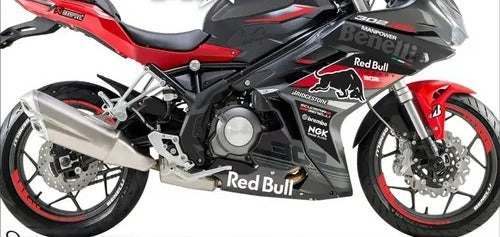 Kit de Gráficas para Moto de Pista Benelli 302 R - Diseño 01 - LedPro Racing