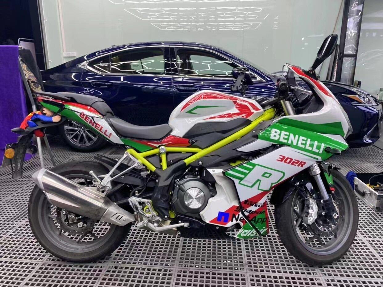 Kit de Gráficas para Moto de Pista Benelli 302 R - Diseño 02 - LedPro Racing