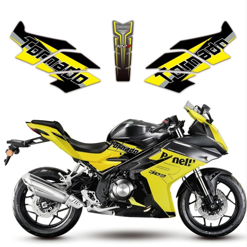 Kit de Gráficas para Moto de Pista Benelli 302 R - Diseño 03 - LedPro Racing