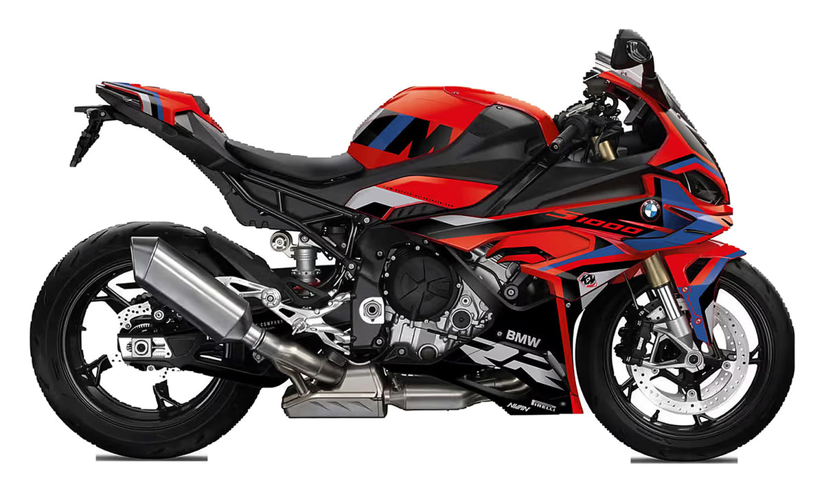 Kit de Gráficas para Moto de Pista BMW S 1000 RR - Diseño 01 - LedPro Racing