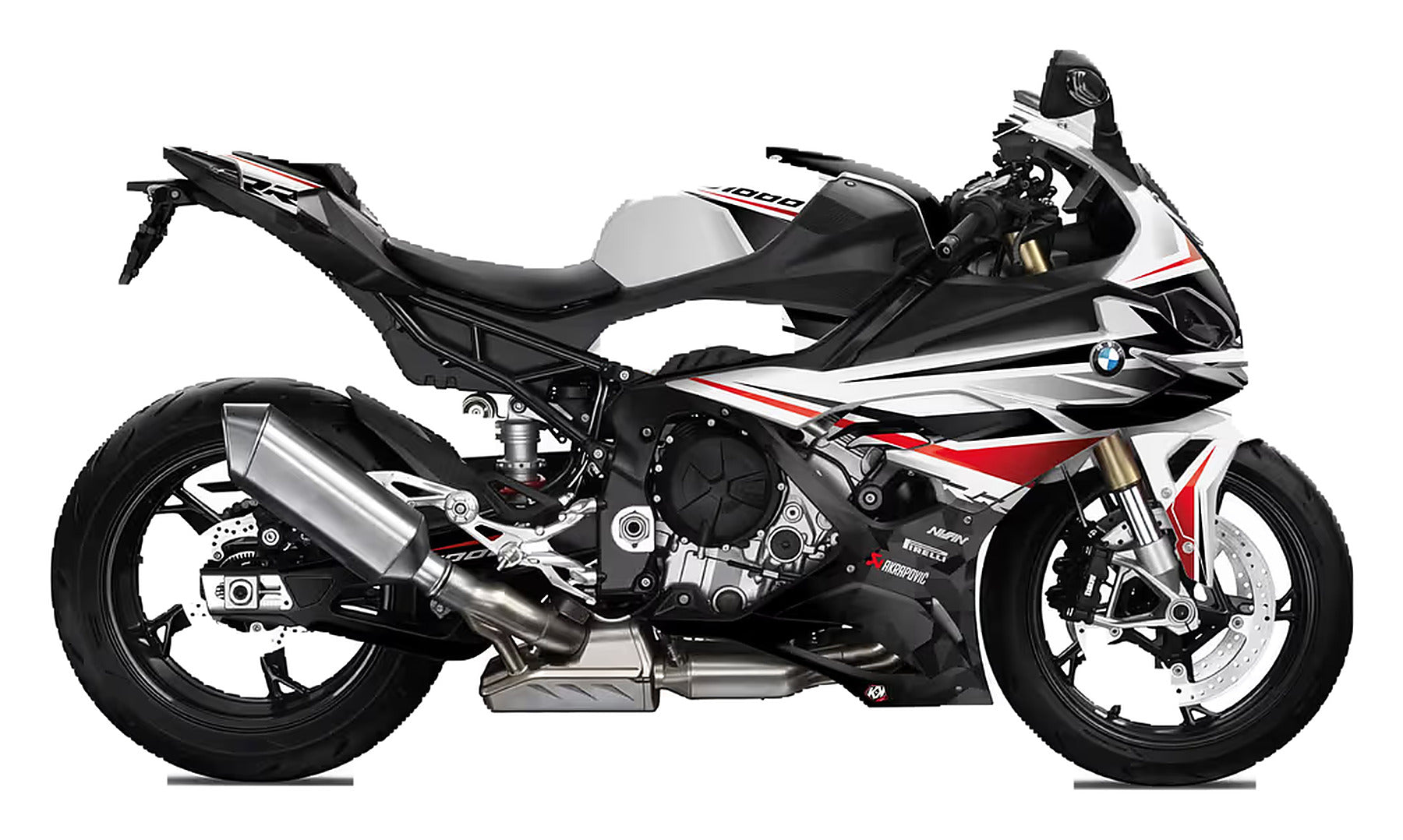 Kit de Gráficas para Moto de Pista BMW S 1000 RR - Diseño 09 - LedPro Racing