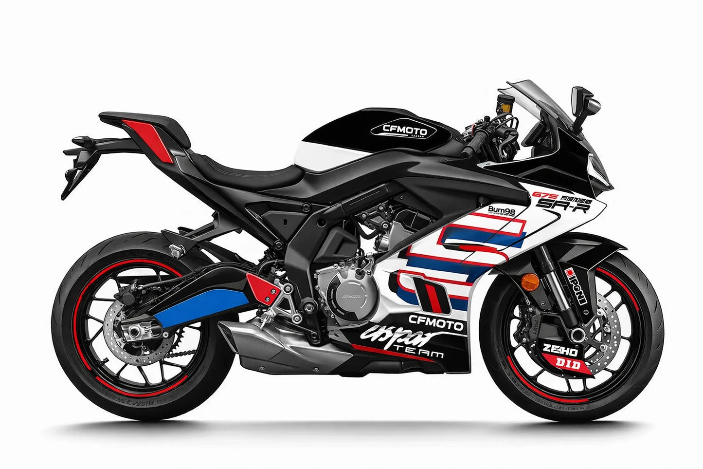 Kit de Gráficas para Moto de Pista CF Moto 675 SR - Diseño 03 - LedPro Racing