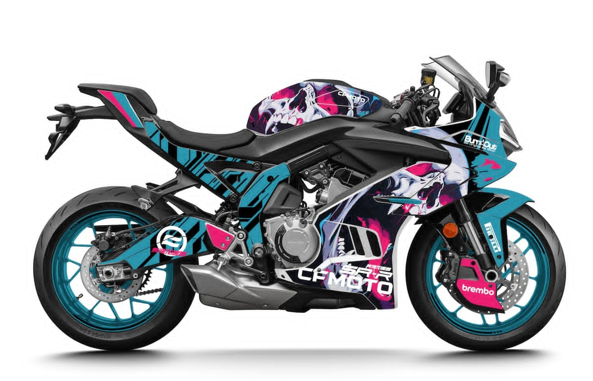 Kit de Gráficas para Moto de Pista CF Moto 675 SR - Diseño 08 - LedPro Racing