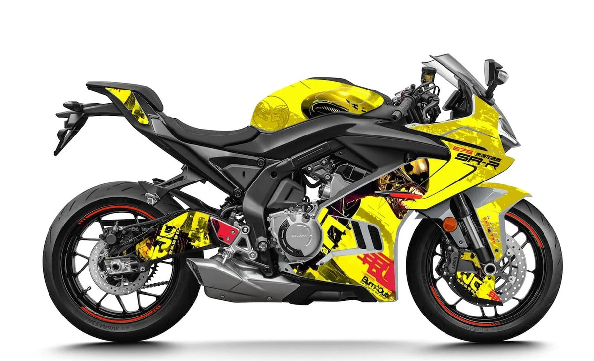 Kit de Gráficas para Moto de Pista CF Moto 675 SR - Diseño 12 - LedPro Racing
