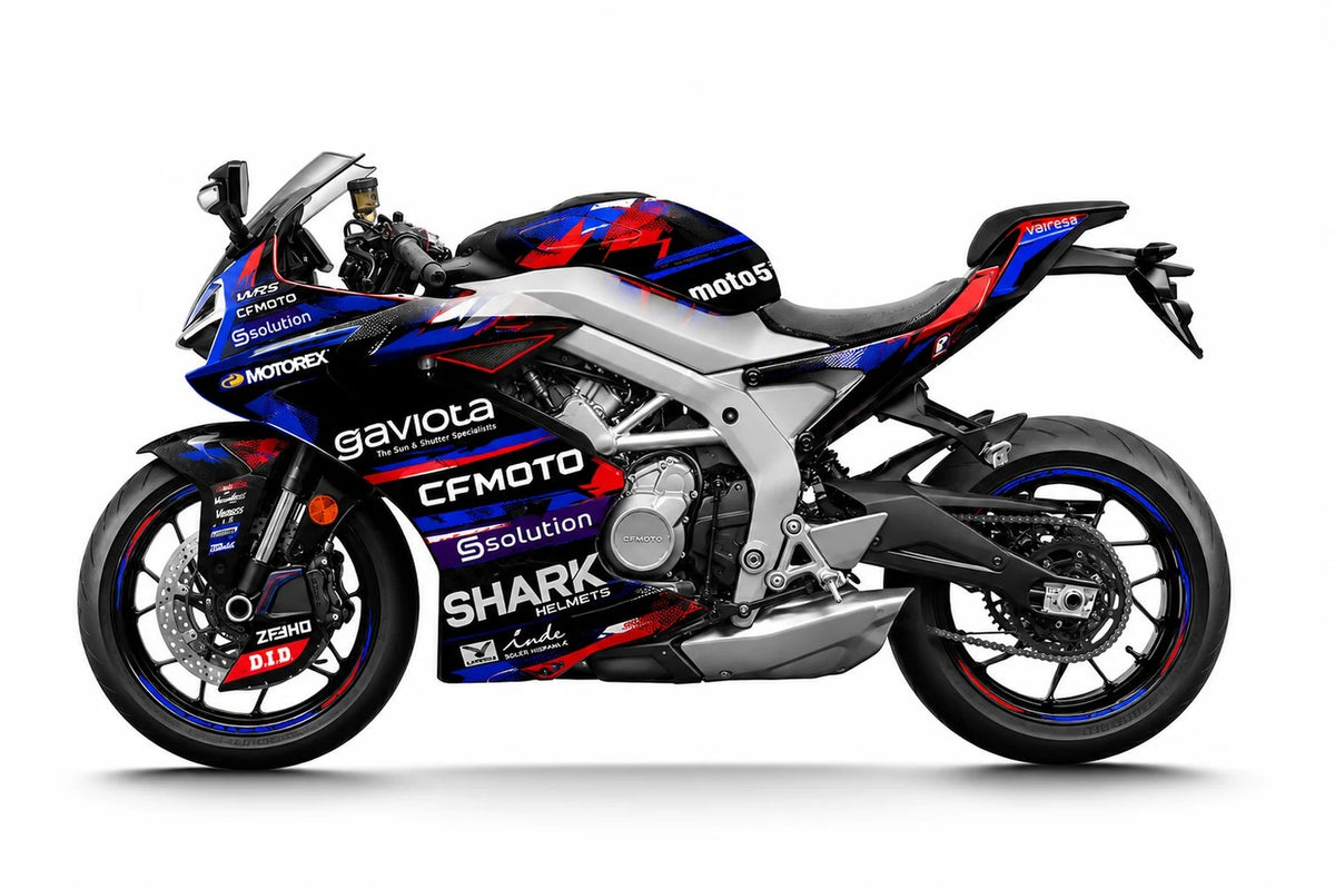 Kit de Gráficas para Moto de Pista CF Moto 675 SR - Diseño 15 - LedPro Racing