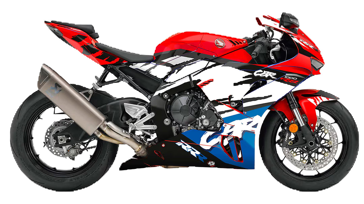 Kit de Gráficas para Moto de Pista Honda CBR - Diseño 01 - LedPro Racing
