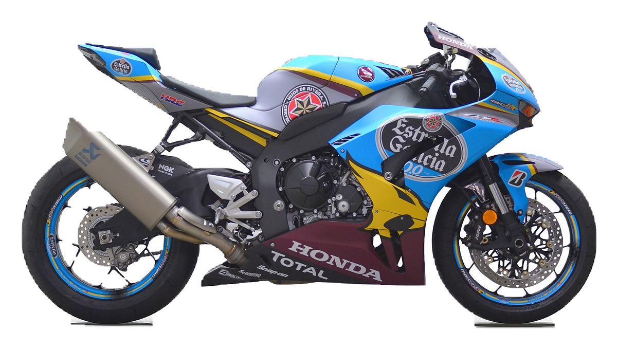 Kit de Gráficas para Moto de Pista Honda CBR - Diseño 18 - LedPro Racing