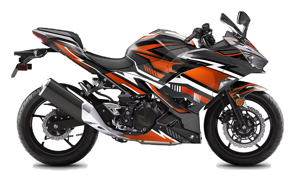 Kit de Gráficas para Moto de Pista Kawasaki Ninja 400 - Diseño 04 - LedPro Racing