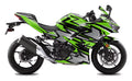 Kit de Gráficas para Moto de Pista Kawasaki Ninja 400 - Diseño 07 - LedPro Racing