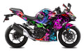 Kit de Gráficas para Moto de Pista Kawasaki Ninja 400 - Diseño 11 - LedPro Racing