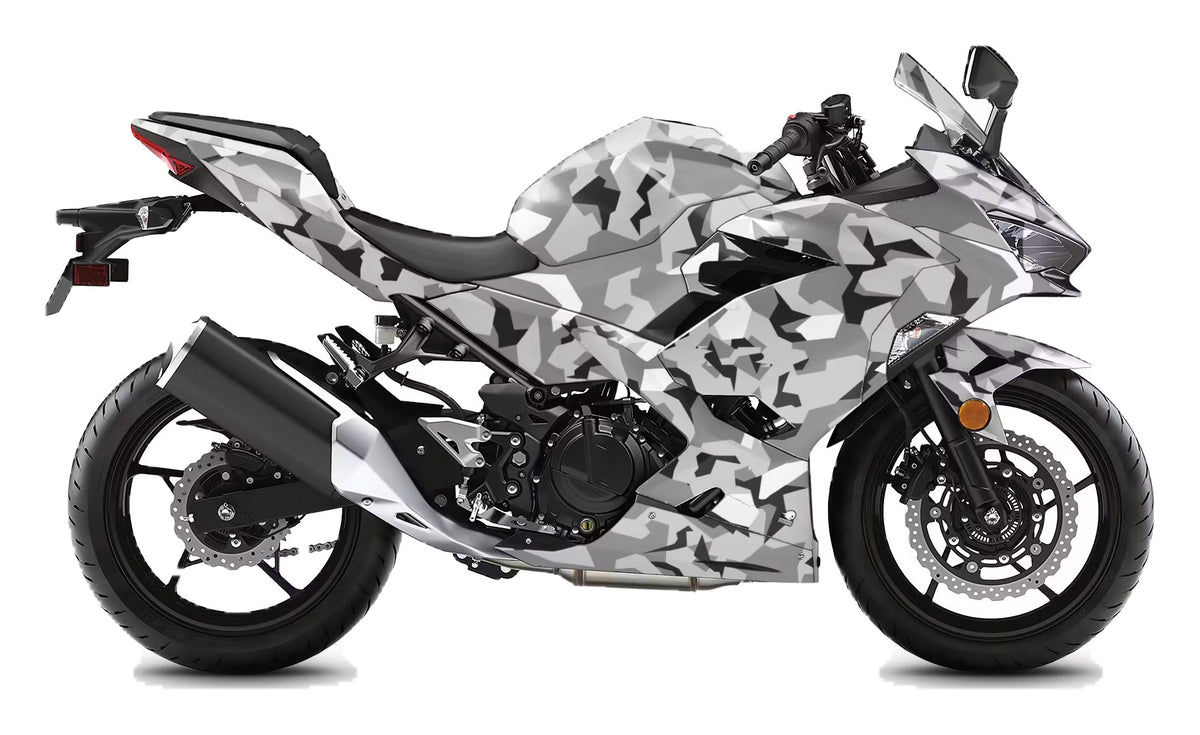Kit de Gráficas para Moto de Pista Kawasaki Ninja 400 - Diseño 16 - LedPro Racing