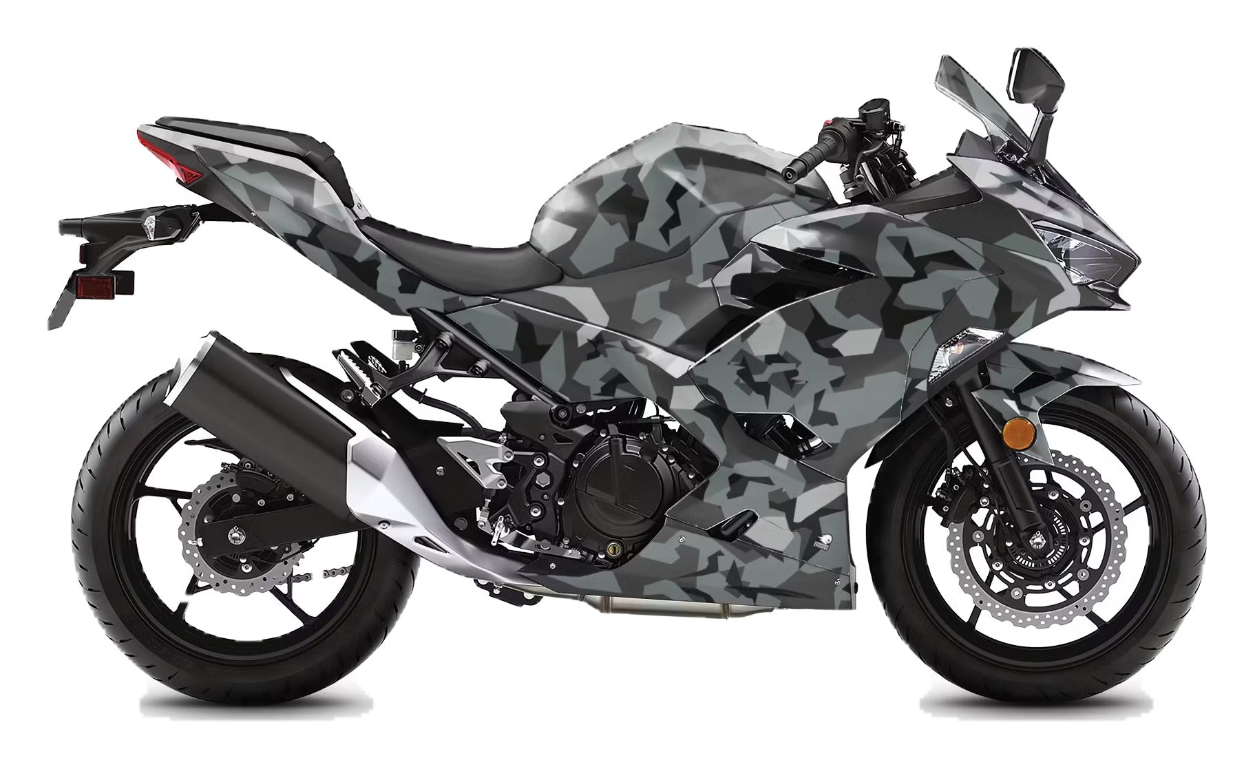 Kit de Gráficas para Moto de Pista Kawasaki Ninja 400 - Diseño 18 - LedPro Racing