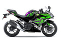 Kit de Gráficas para Moto de Pista Kawasaki Ninja 500 - Diseño 03 - LedPro Racing