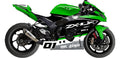 Kit de Gráficas para Moto de Pista Kawasaki ZX-10RR - Diseño 04 - LedPro Racing