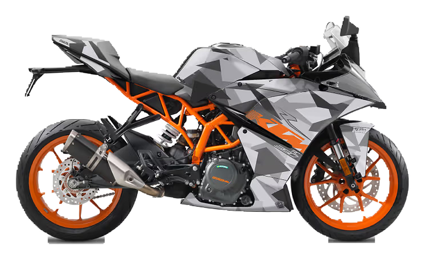 Kit de Gráficas para Moto de Pista KTM RC - Diseño 02 - LedPro Racing