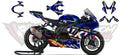 Kit de Gráficas para Moto de Pista Suzuki GSX-R 600 - Diseño 22 - LedPro Racing