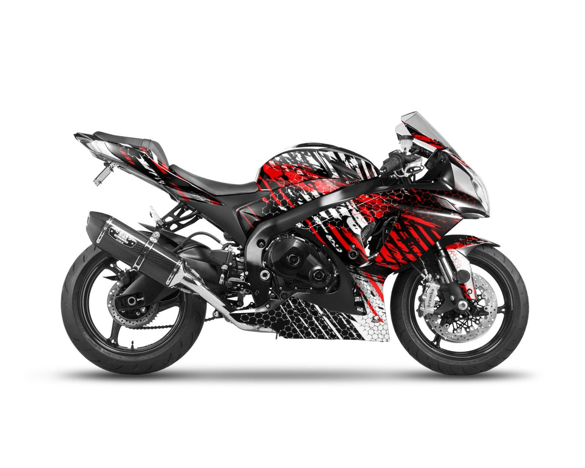 Kit de Gráficas para Moto de Pista Suzuki GSX-R 600 - Diseño 28 - LedPro Racing