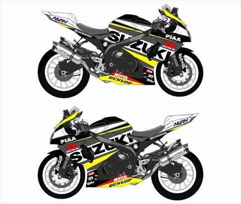 Kit de Gráficas para Moto de Pista Suzuki GSX-R 600 - Diseño 29 - LedPro Racing
