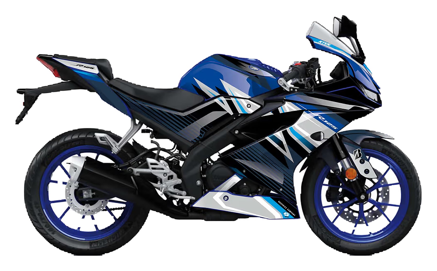 Kit de Gráficas para Moto de Pista Yamaha R1 - Diseño 02 - LedPro Racing