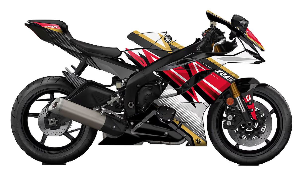 Kit de Gráficas para Moto de Pista Yamaha R1 - Diseño 03 - LedPro Racing