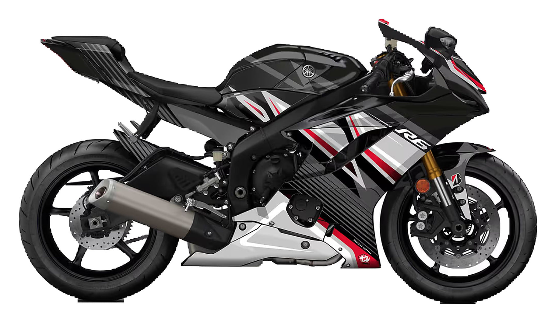 Kit de Gráficas para Moto de Pista Yamaha R1 - Diseño 04 - LedPro Racing