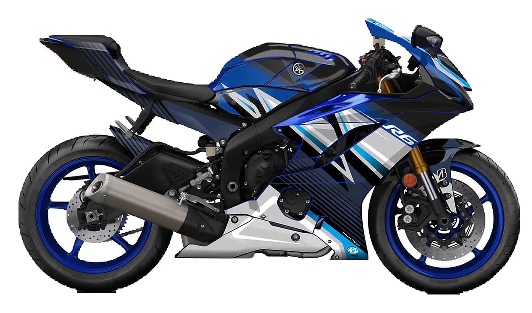 Kit de Gráficas para Moto de Pista Yamaha R1 - Diseño 05 - LedPro Racing
