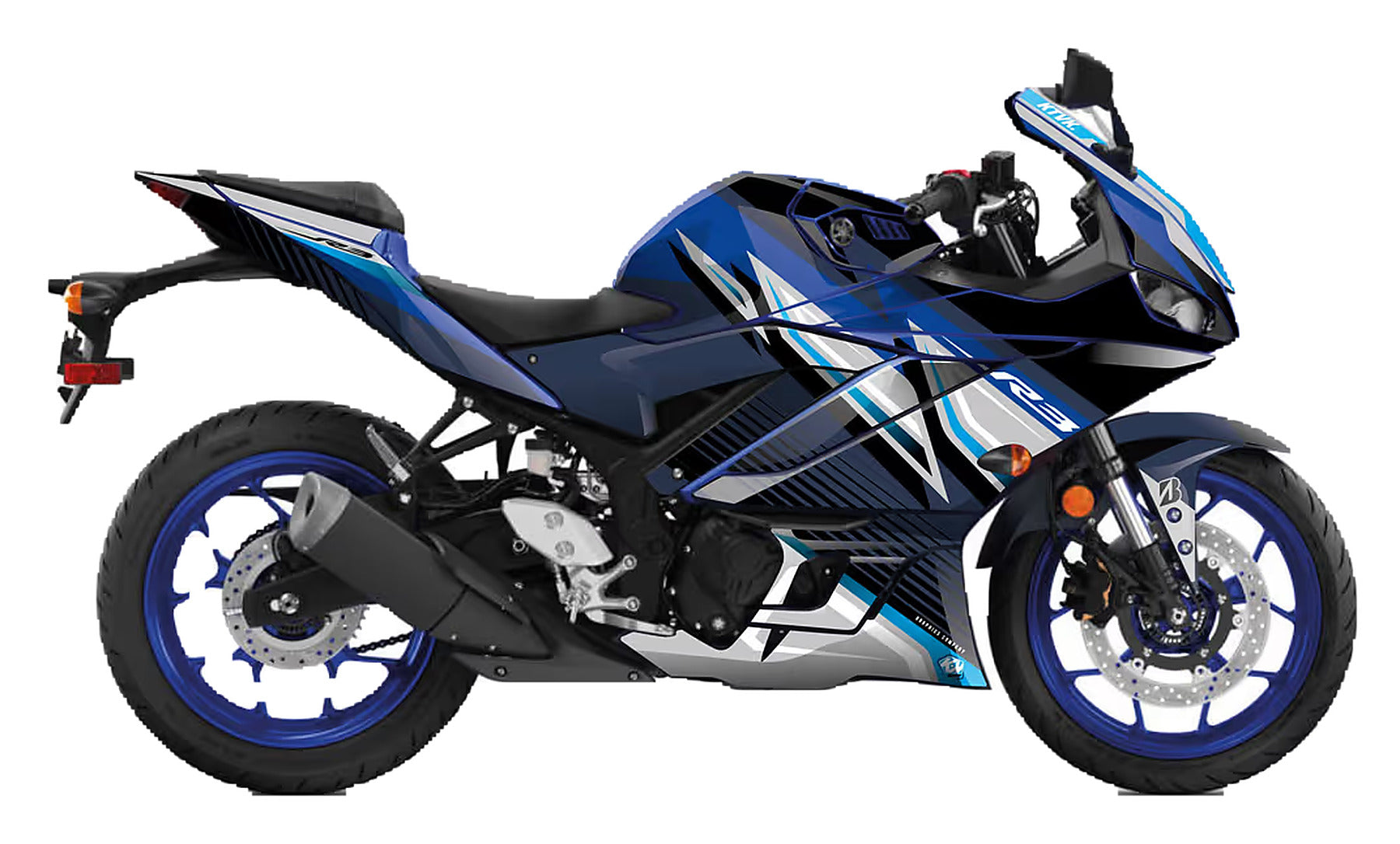 Kit de Gráficas para Moto de Pista Yamaha R1 - Diseño 07 - LedPro Racing