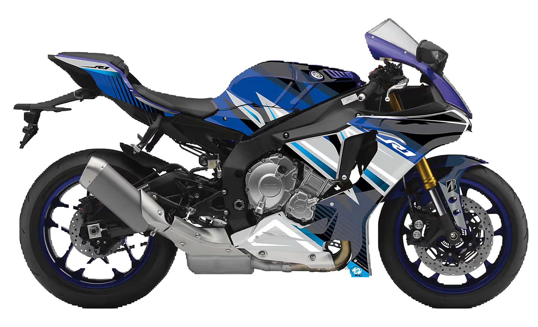 Kit de Gráficas para Moto de Pista Yamaha R1 - Diseño 08 - LedPro Racing