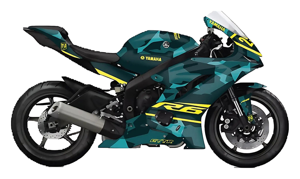 Kit de Gráficas para Moto de Pista Yamaha R1 - Diseño 104 - LedPro Racing