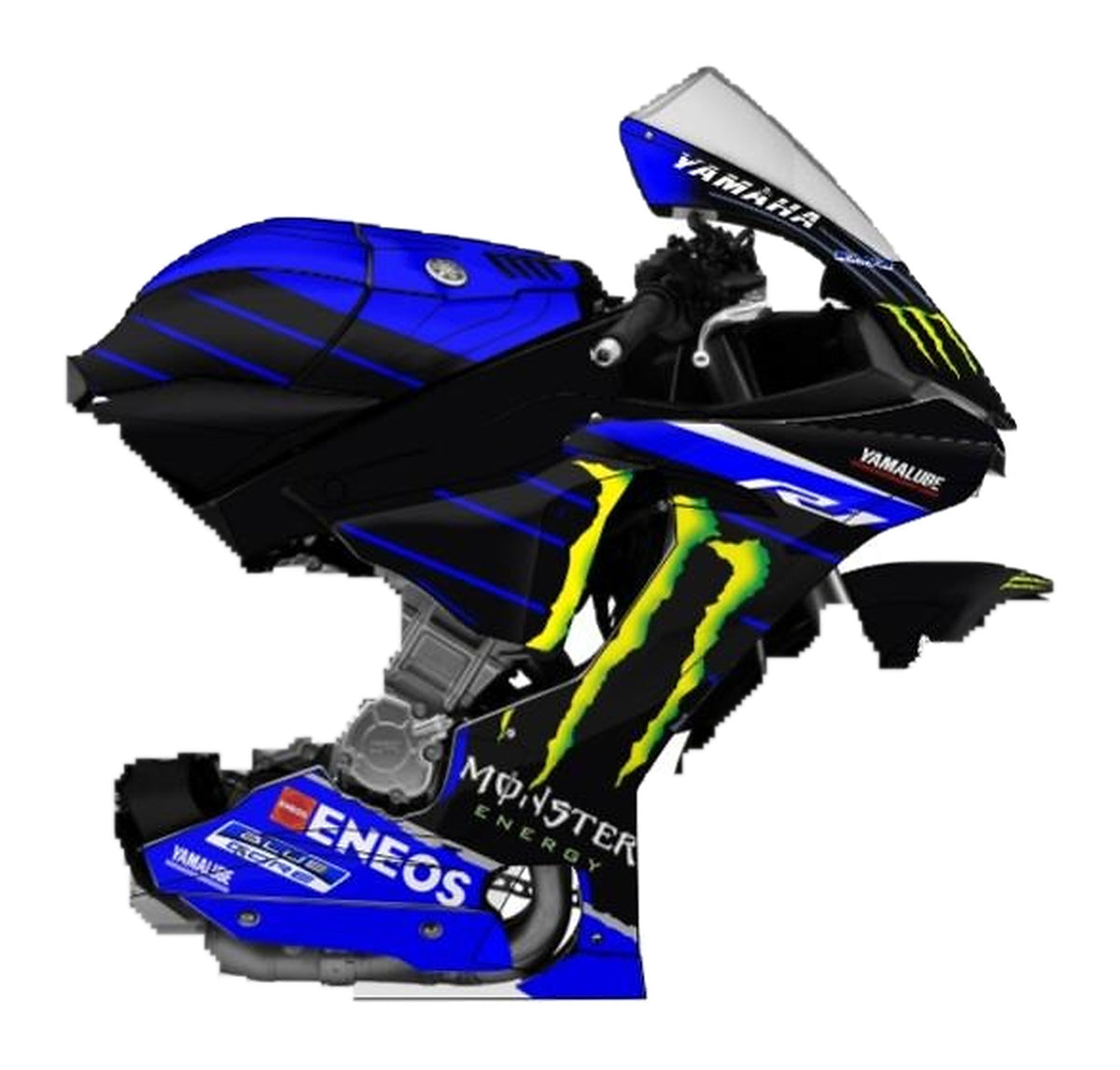 Kit de Gráficas para Moto de Pista Yamaha R1 - Diseño 32 - LedPro Racing