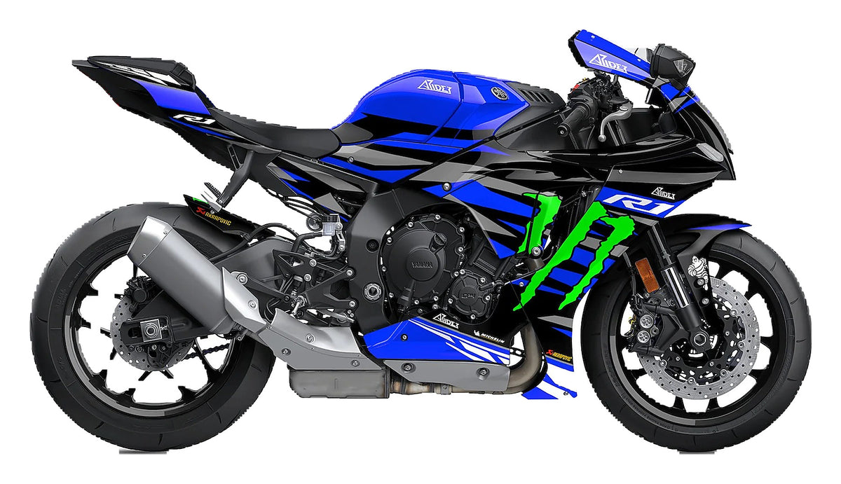 Kit de Gráficas para Moto de Pista Yamaha R1 - Diseño 35 - LedPro Racing