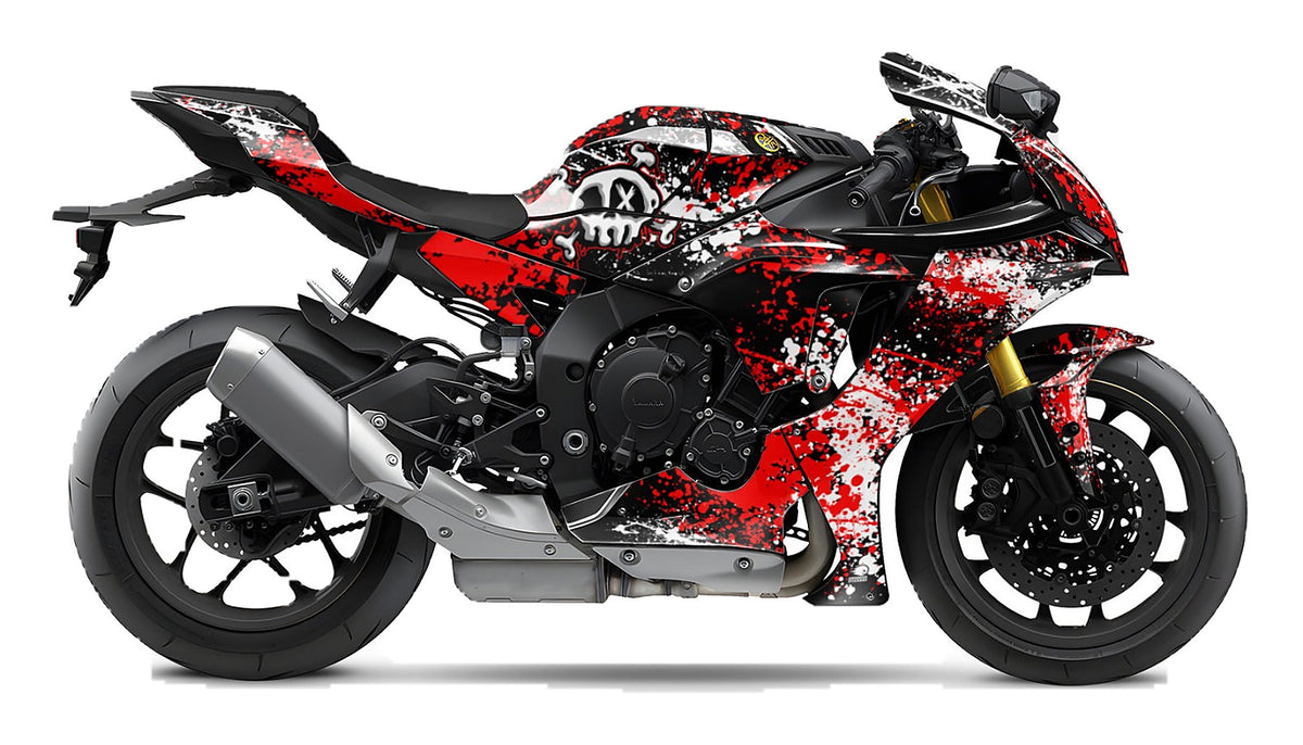 Kit de Gráficas para Moto de Pista Yamaha R1 - Diseño 37 - LedPro Racing