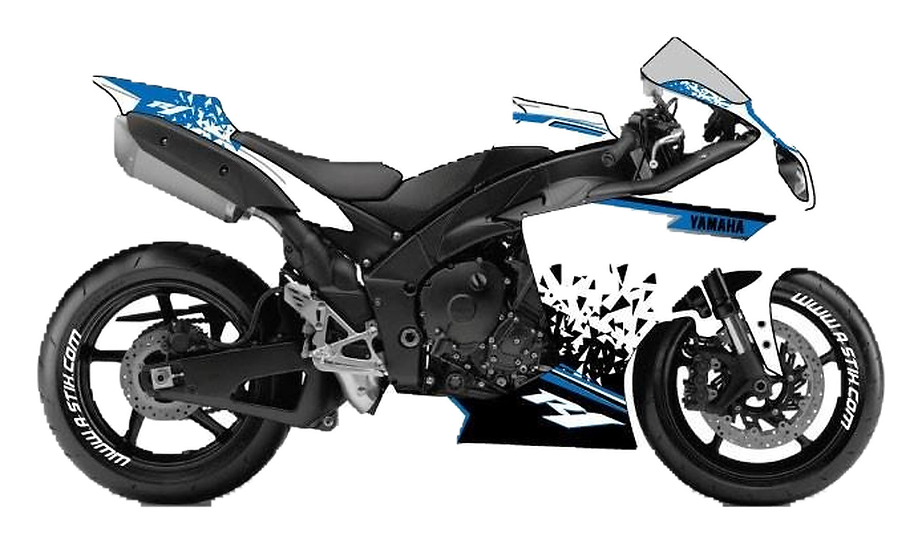 Kit de Gráficas para Moto de Pista Yamaha R1 - Diseño 46 - LedPro Racing