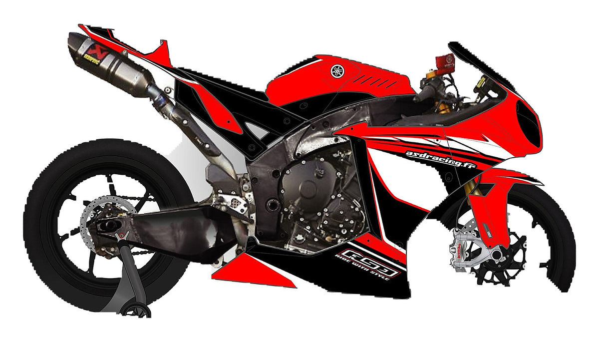 Kit de Gráficas para Moto de Pista Yamaha R1 - Diseño 56 - LedPro Racing