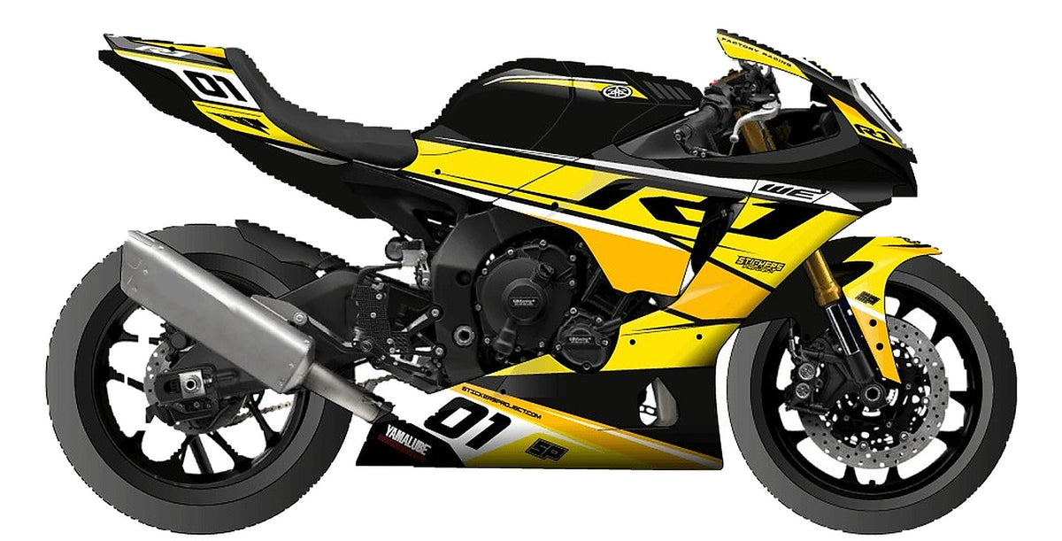 Kit de Gráficas para Moto de Pista Yamaha R1 - Diseño 58 - LedPro Racing
