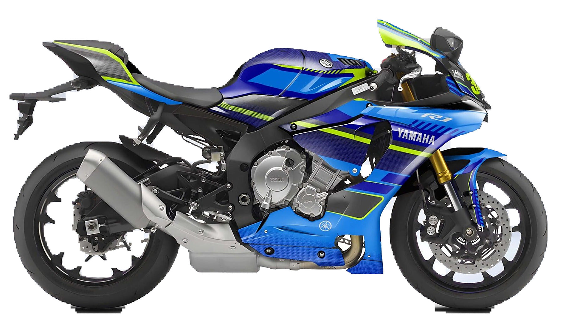 Kit de Gráficas para Moto de Pista Yamaha R1 - Diseño 61 - LedPro Racing